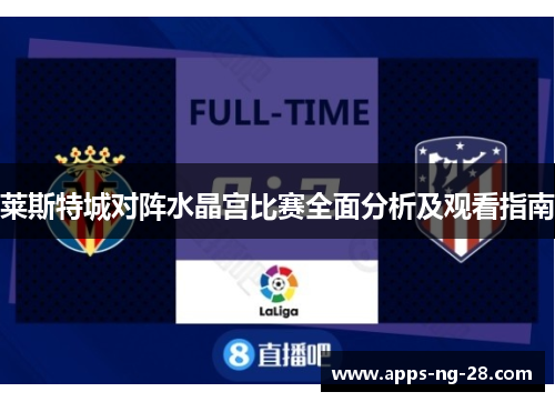 莱斯特城对阵水晶宫比赛全面分析及观看指南